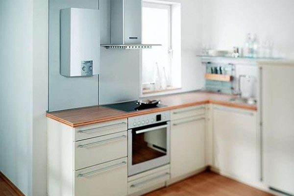 Дизайн кухни с газовым котлом: варианты размещения, фото решений