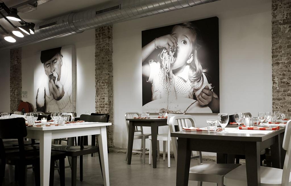 Интересные фотографии в интерьере ресторана Mazzo от Concrete Architecture Associates
