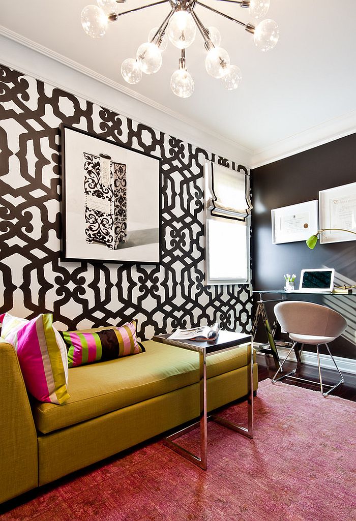 Современный дизайн интерьера домашнего офиса от Shirley Meisels