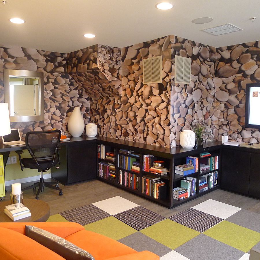 Современный дизайн интерьера домашнего офиса от Carlyn And Company