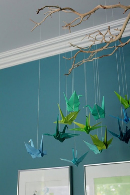 Оригами в детской комнате. Фото 7