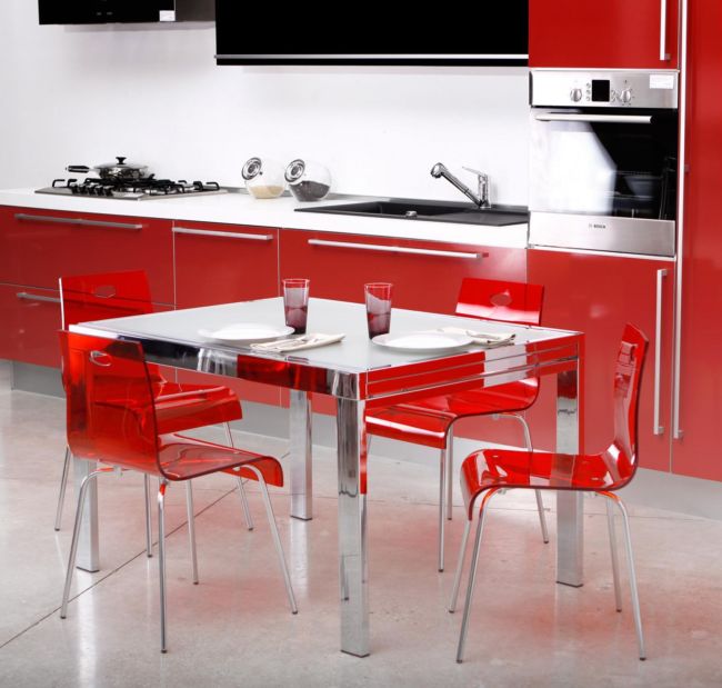 removable-creative-designs-modern-kitchen-design-ideas-with-ikea-cool-stylish-mesmerizing-red-glass-acrylic-dining-chairs-and-square-stainless-table-cabinetry-glamorous_beautiful-modern-kitchen-room_k