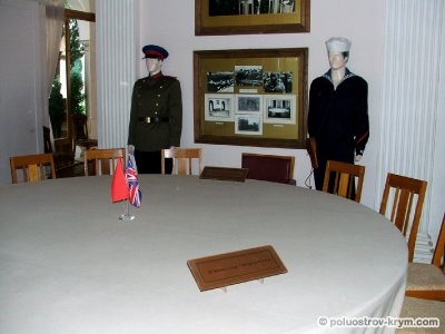 Круглый стол из Белого зала. Ливадийский дворец. Крым