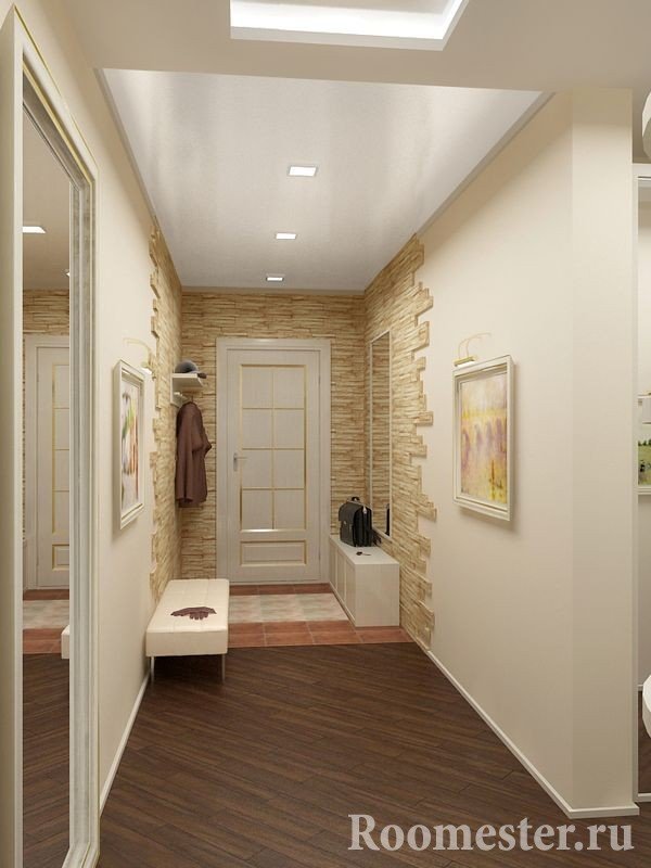Дизайн длинного и узкого коридора - 35 фото идей интерьера