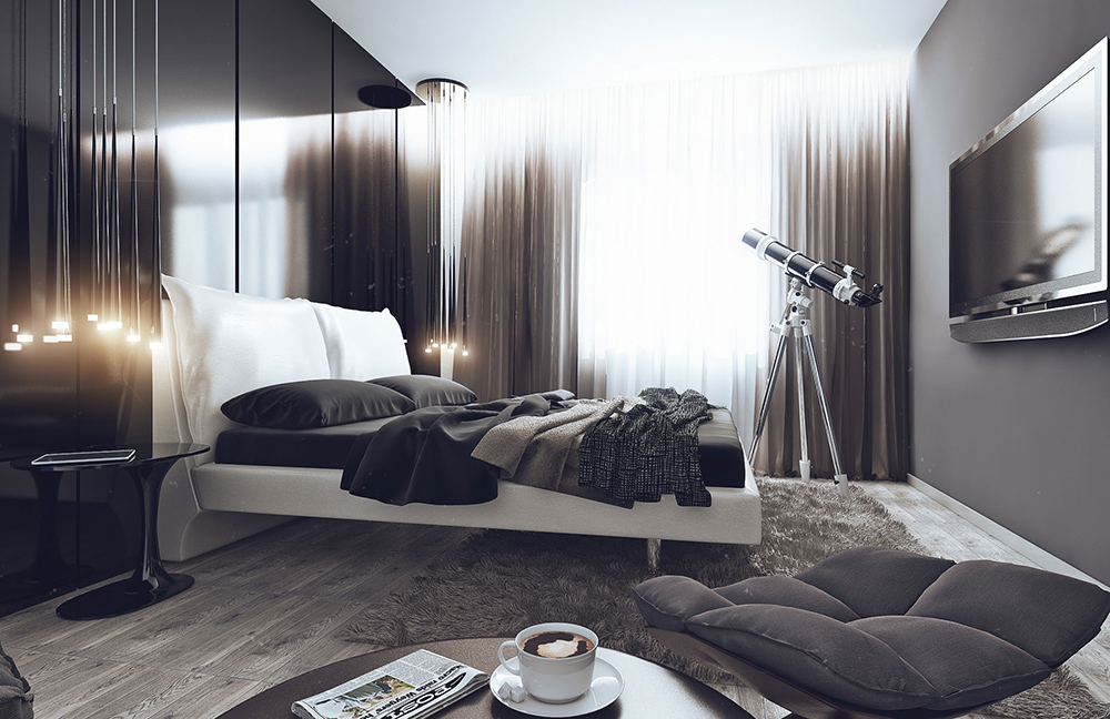 Фото современной спальни в минимализме