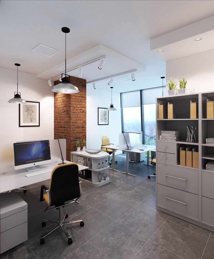 Лофт офис - интерьер промышленного стиля