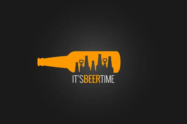 Бутылка пива концепции дизайн фона — стоковый вектор