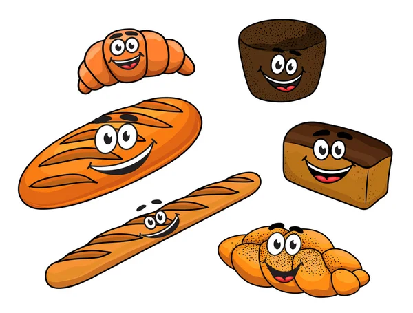 Мультфильм хлеб пекарни — стоковый вектор