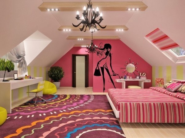 Дизайн комнаты для девушки-подростка