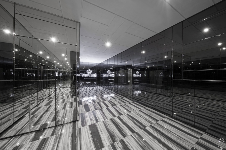 Дизайн интерьеров кинотеатра городе Хефей, Китай: VIP-коридор