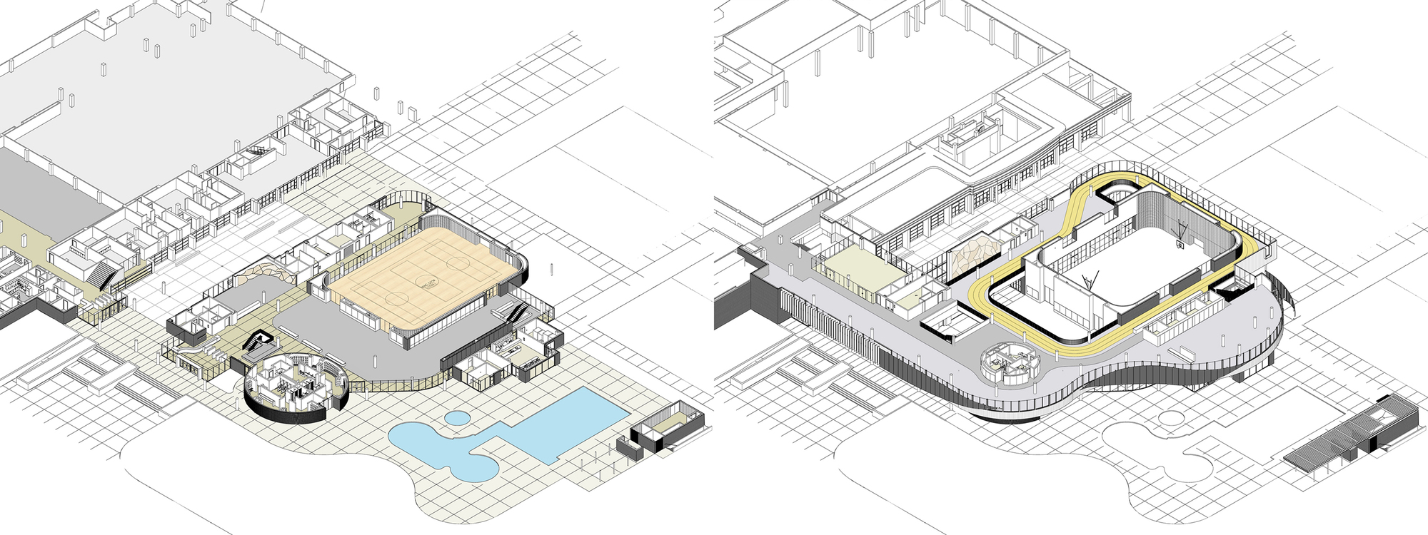 Дизайн спортивного комплекса – Планировка здания