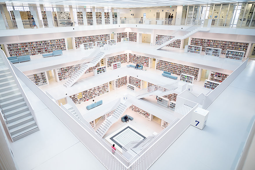 Величественные библиотеки мира: Городская библиотека Штутгарта