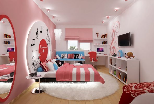 Детская комната для девочки подростка "Нота"
