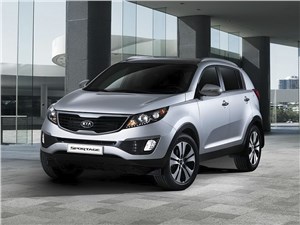 Предпросмотр kia sportage 2014 вид спереди 3/4