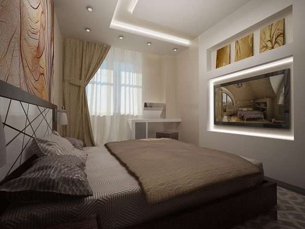 Интерьер маленькой спальни 10 кв м - реальные фото дизайна