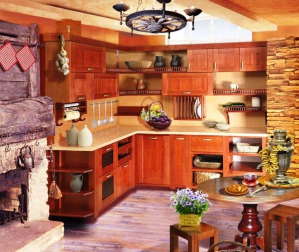 Дизайн кухни в частном доме с печкой – оформление печи, отделка интерьера, фото
