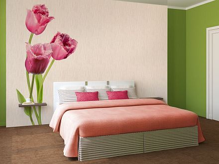 спальня тюльпаны от пола 