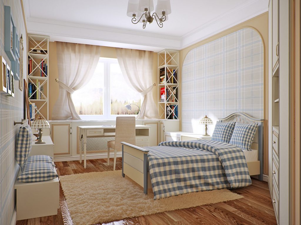 Интерьер в стиле прованс в квартире фото спальня