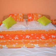 Дизайн спальни в оранжевых тонах: особенности оформления, сочетания, фото