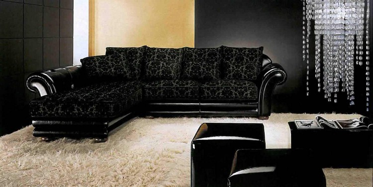 Черная мебель в интерьере (35 фото)