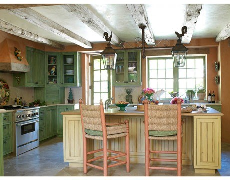 Интерьер кухни в стиле прованс в квартире фото реальные