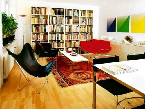 Интерьер и мебель для домашней библиотеки 