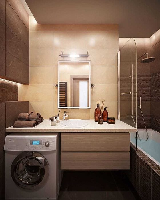идея яркого дизайна ванной комнаты 2017