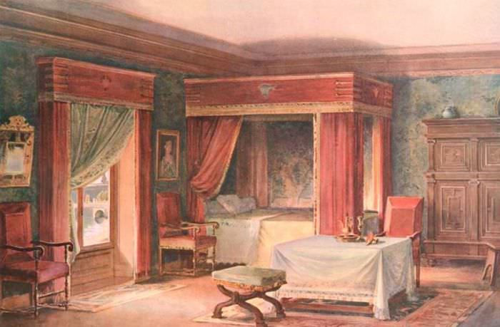 Дизайн спальни в эпоху средневековья