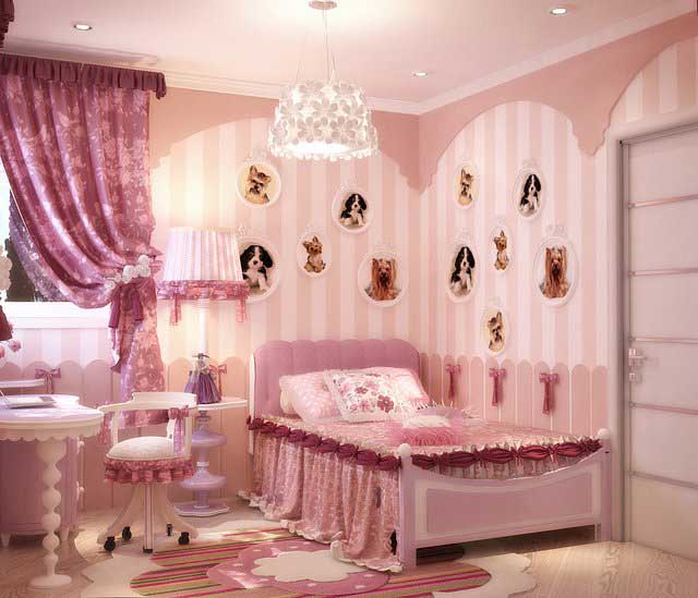 фото Роскошная спальня юной принцессы