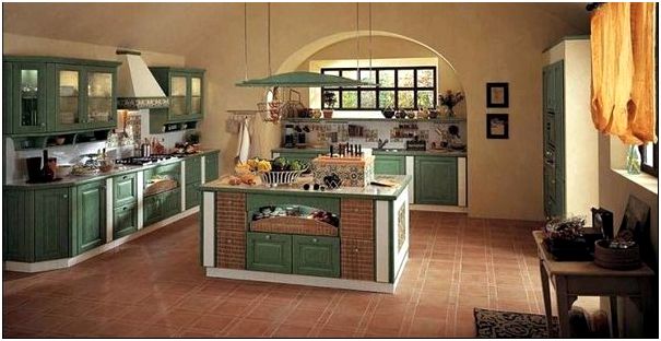Фото 2 - Интерьер деревянной кухни в стиле кантри