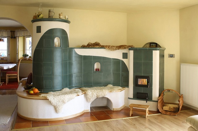 Печка в доме: 100 фото дизайна в интерьере