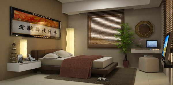 Фото: спальня в стиле японского минимализма