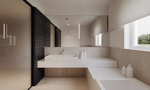 Стиль минимализм в ванной