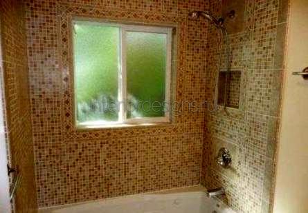 оформление дизайна ванной с мозаикой