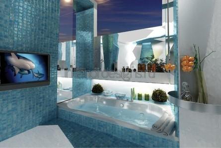проект-дизайн ванной комнаты с мозаикой