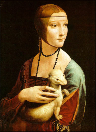 «Женщина с горностаем», Леонардо да Винчи