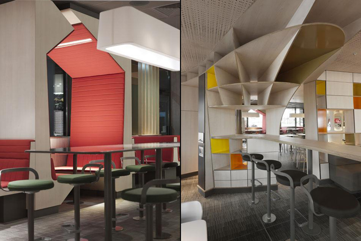 Респектабельный интерьер ресторана McDonald’s во Франции