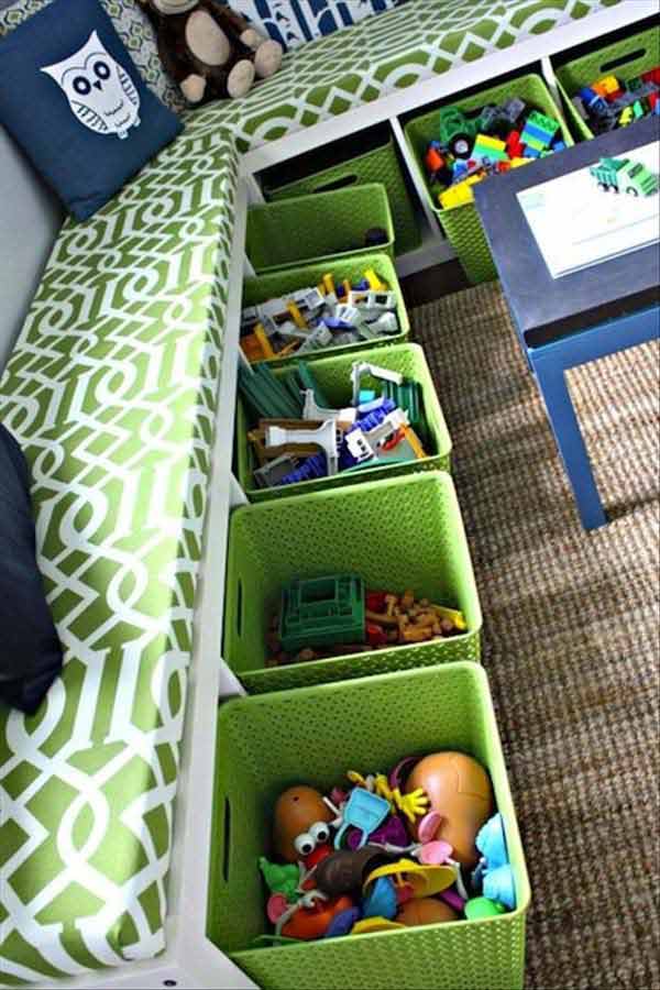 Корзины для хранения игрушек в детской