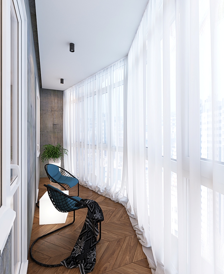 Дизайн интерьера балкона