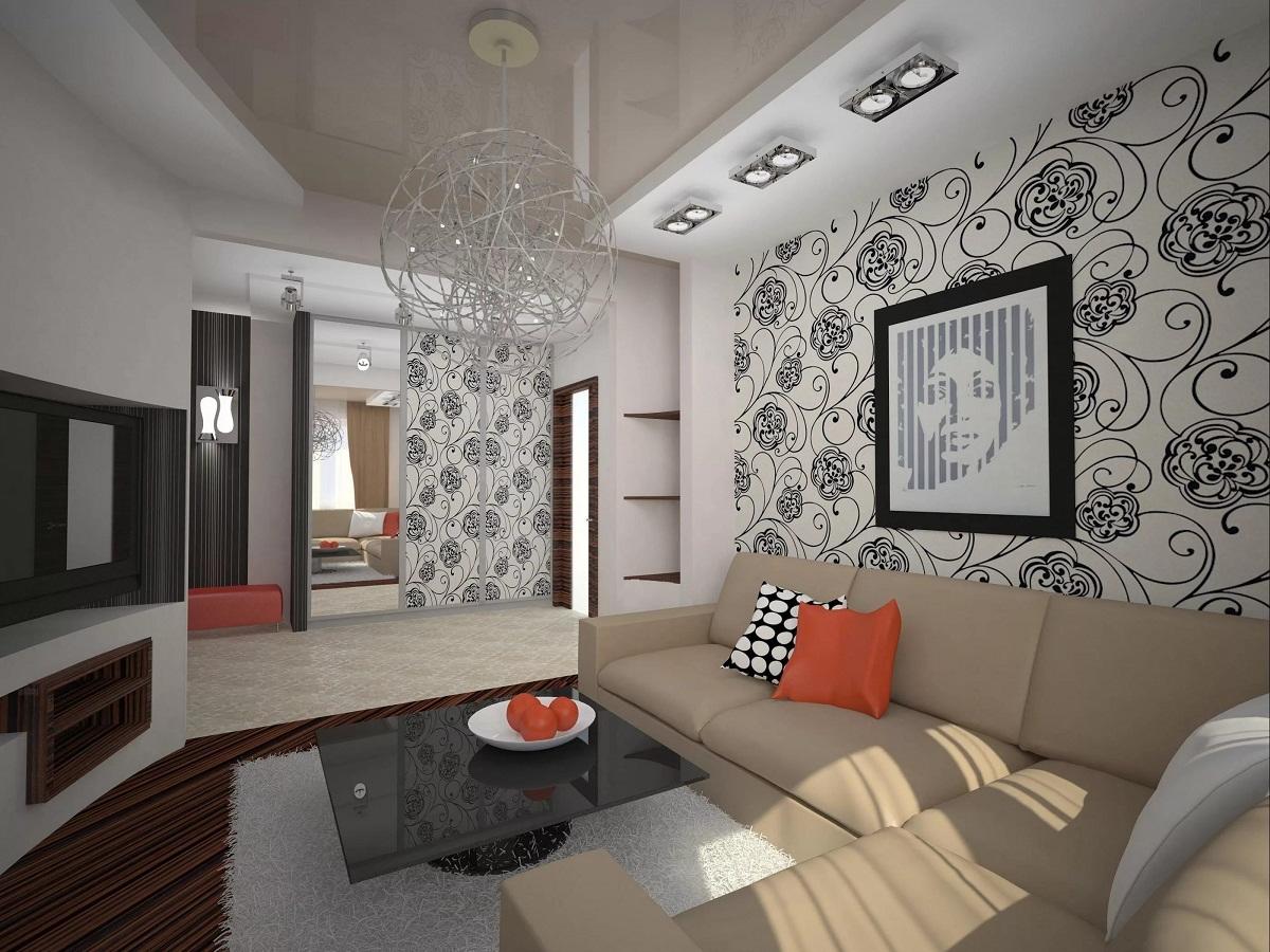 Дизайн зала квартиры в панельном доме: фото ремонта гостиной, интерьер в 16 этажном доме