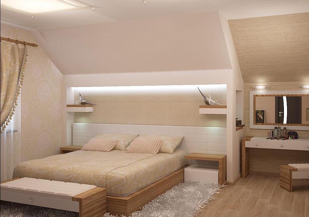 Спальня на мансарде - это уникальная комната, планировкой которой следует заниматься внимательно и учитывать все нюансы при ее обустройстве