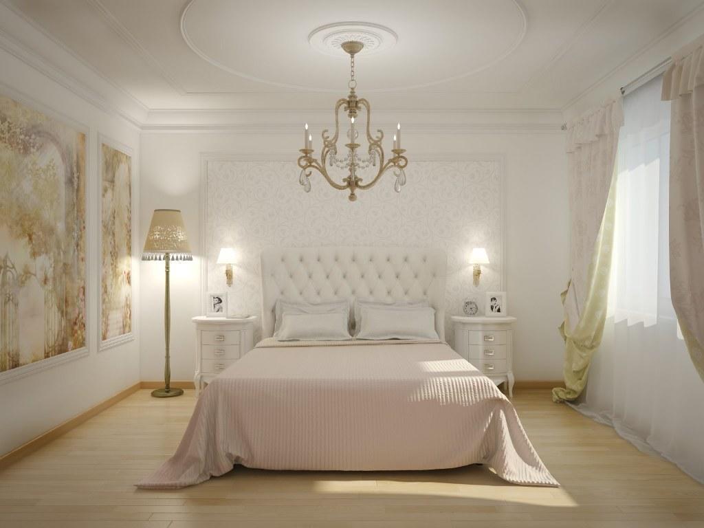 При оформлении классической спальной комнаты важно соблюдать гармонию и чистоту помещения