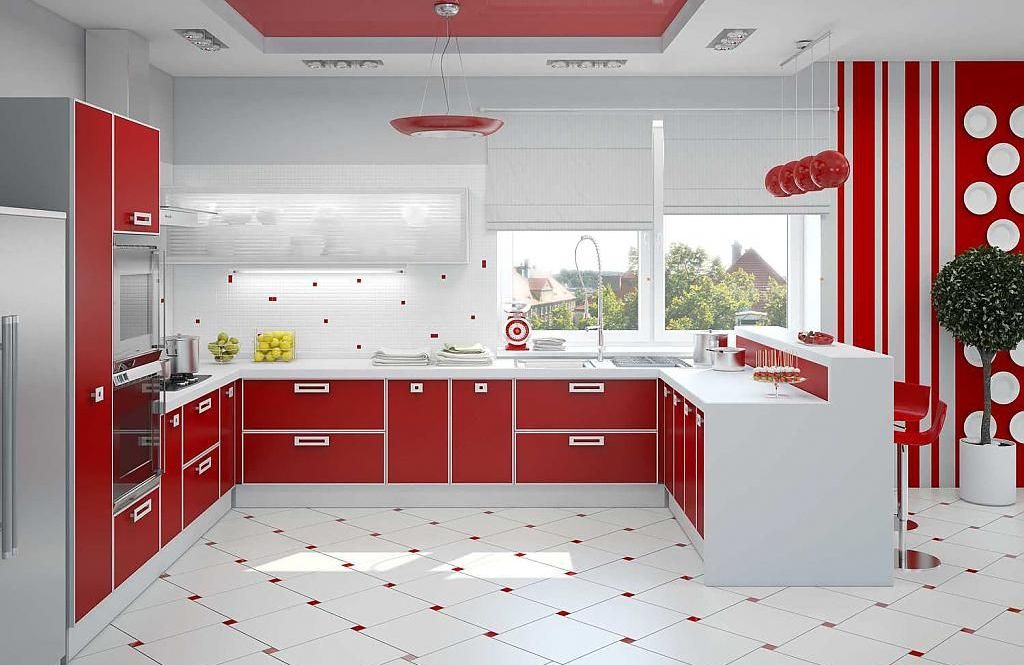 Великолепный дизайн интерьера кухни