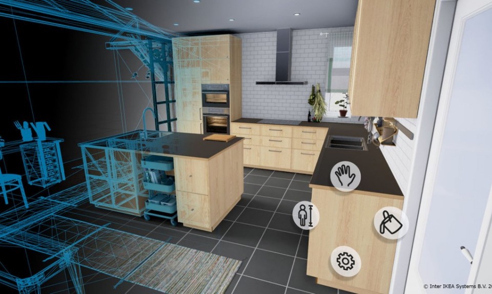 Приложение для дизайна кухни IKEA VR
