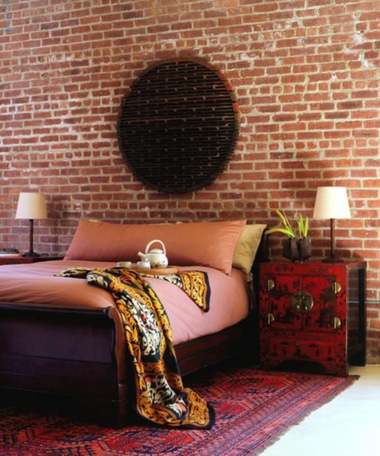 красивая спальня в винтажном стиле фото 