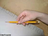 как держать руку при рисовании на мольберте или планшете
