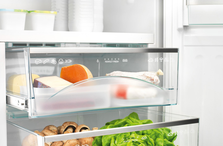 Стеклянные полки очень распространены в различных моделях холодильников
