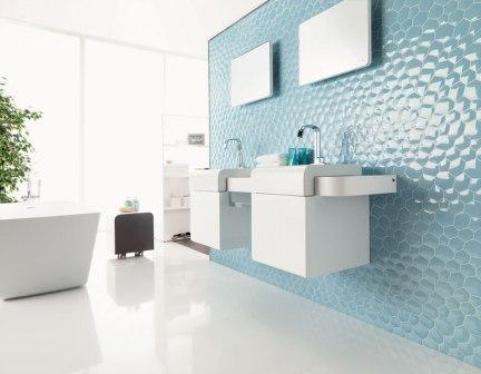 Керамическая плитка в форме пчелиных сот для стен в ванной 