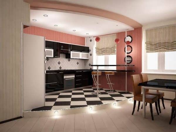 Дизайн кухни гостиной 30 кв м - 50 фото интерьеров