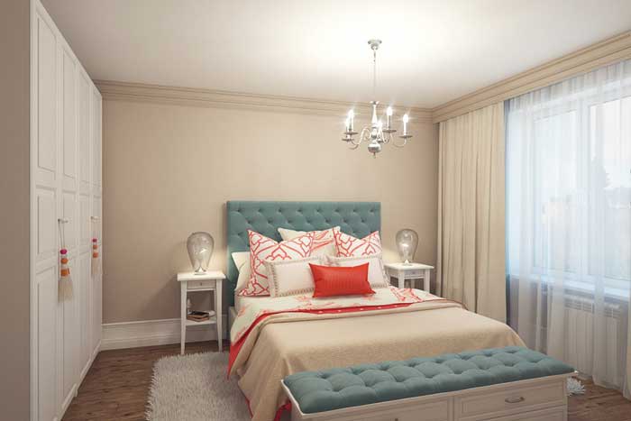 Дизайн интерьера маленькой спальни с мебелью из IKEA